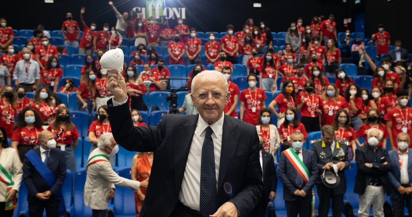 President De Luca inaugurates #Giffoni2022. The appeal to young people: “Cultivate the solidarity”