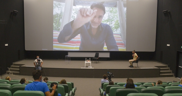 Raoul Bova at #Giffoni50 with the premiere of a video clip from L’ultima gara