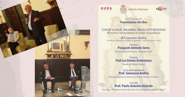 Presentato a Napoli il libro di Genè Andria “Covid19 e il dramma degli 80enni”: all’evento anche il Professor Paolo Ascierto