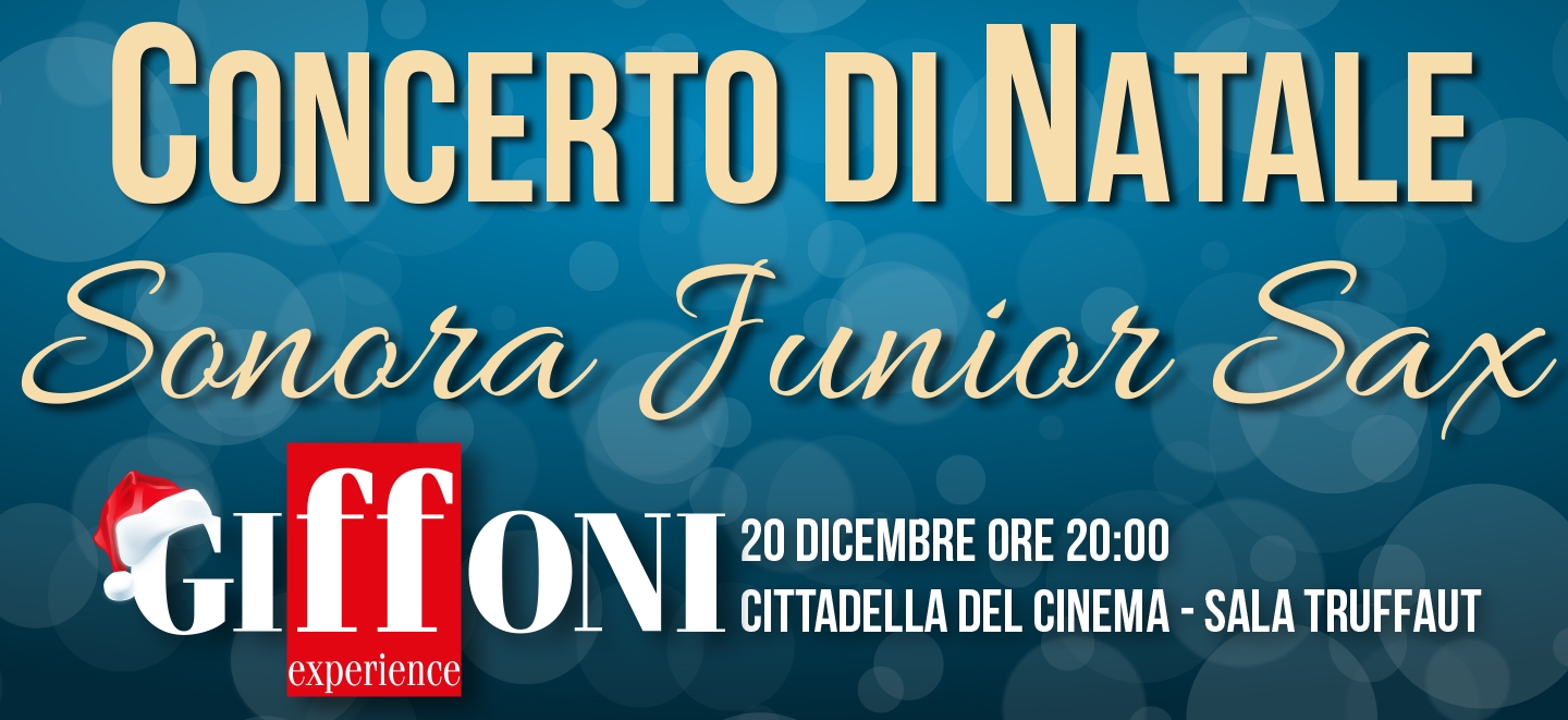 La musica dei “Sonora Junior Sax” al Concerto di Natale del Giffoni Experience