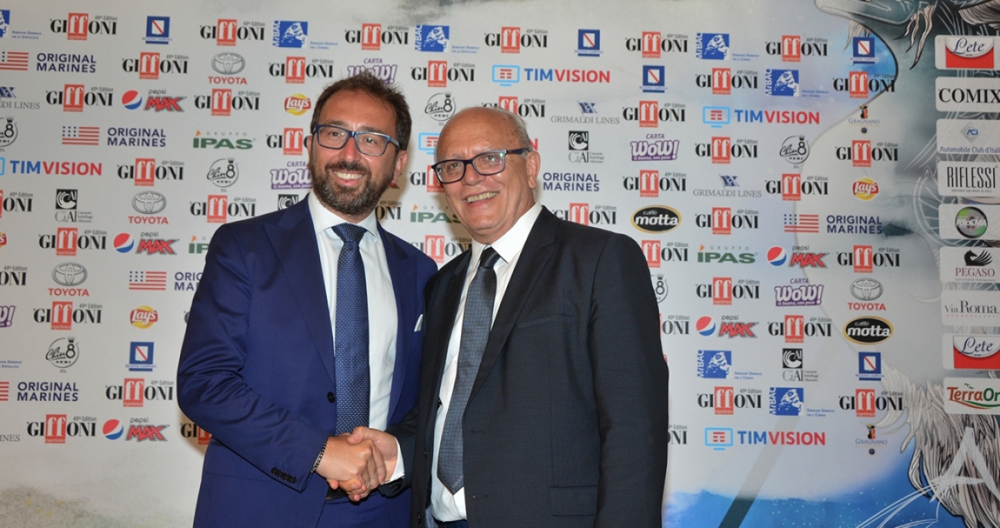Minister Bonafede at Giffoni for the première of Boez, the Rai docu-series on the world of custody on air from 2 September
