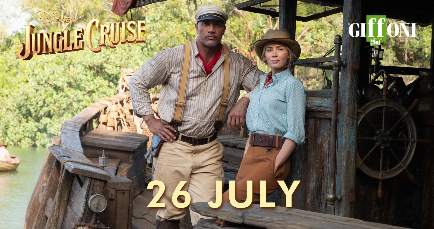 At #Giffoni50Plus the italian premiere of Jungle Cruise, the new great Disney adventure starring Dwayne Johnson and Emily Blunt