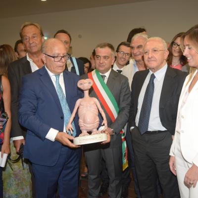 Claudio Gubitosi, il Presidente della Regione Campania Vincenzo De Luca e la deputata Maria Elena Boschi