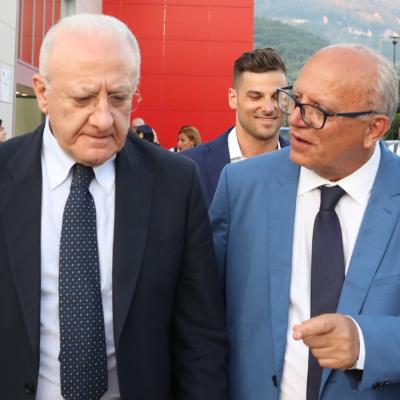 Claudio Gubitosi e il Presidente della Regione Campania Vincenzo De Luca.