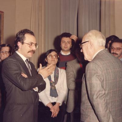 Claudio Gubitosi e il Presidente della Repubblica Sergio Pertini