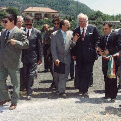 Claudio Gubitosi e il Presidente del Senato Giovanni Spadolini
