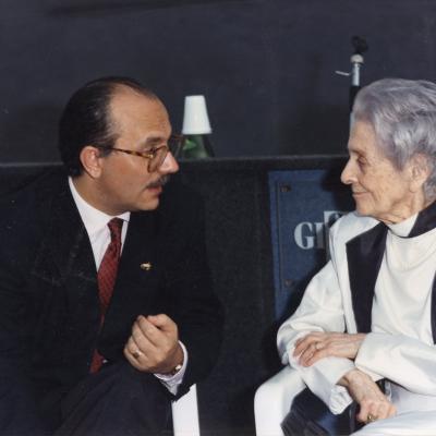 30. Claudio Gubitosi Con Il Premio Nobel Rita Levi Montalcini