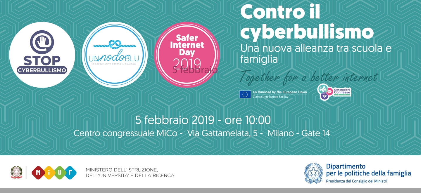 Safer Internet Day 2019 “stop cyberbullismo”: Una nuova alleanza tra scuola e famiglia!
