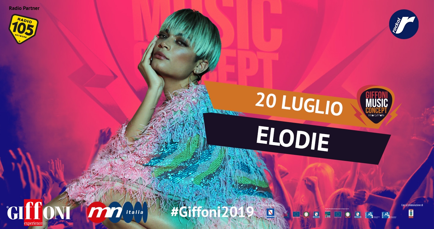 Elodie arriva al #Giffoni2019 il 20 luglio