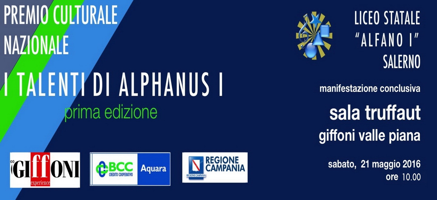 Giffoni Experience ospita il Premio “I talenti di Alphanus”