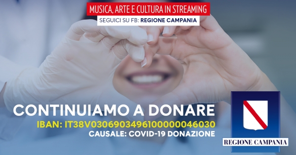 “Campania insieme”: musica, arte e cultura in streaming per una maratona di solidarietà