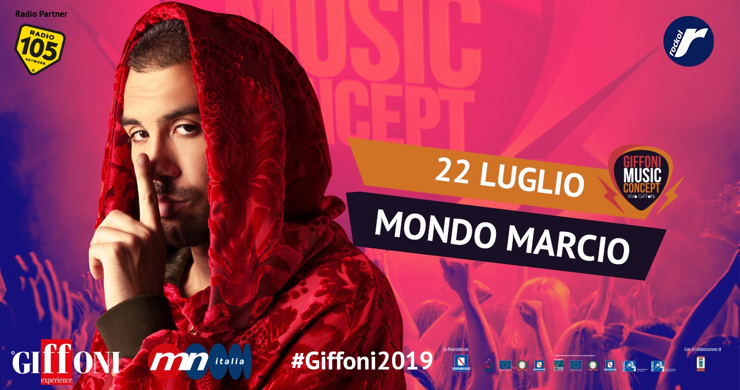 Il 22 luglio Mondo Marcio al Giffoni Music Concept – Vivo Giffoni