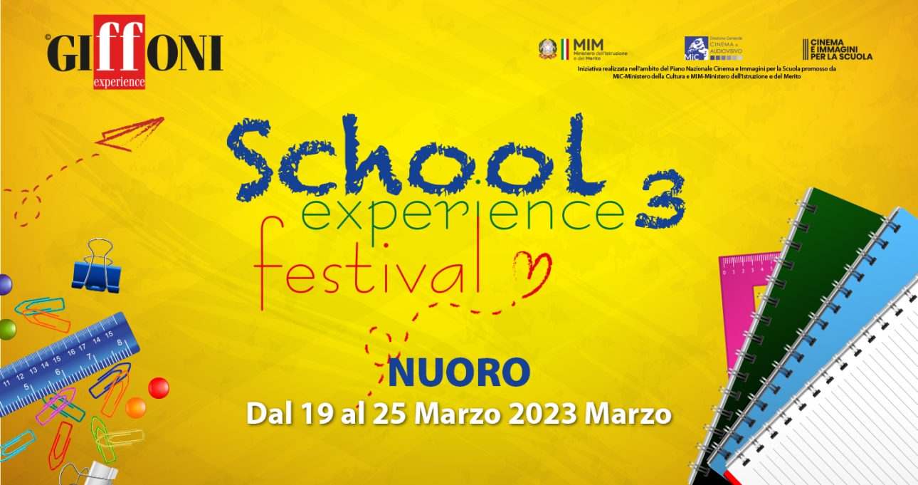 Il linguaggio del cinema come strumento di confronto e riflessione: School Experience 3 in Sardegna dal 19 al 25 marzo per la quarta tappa del festival