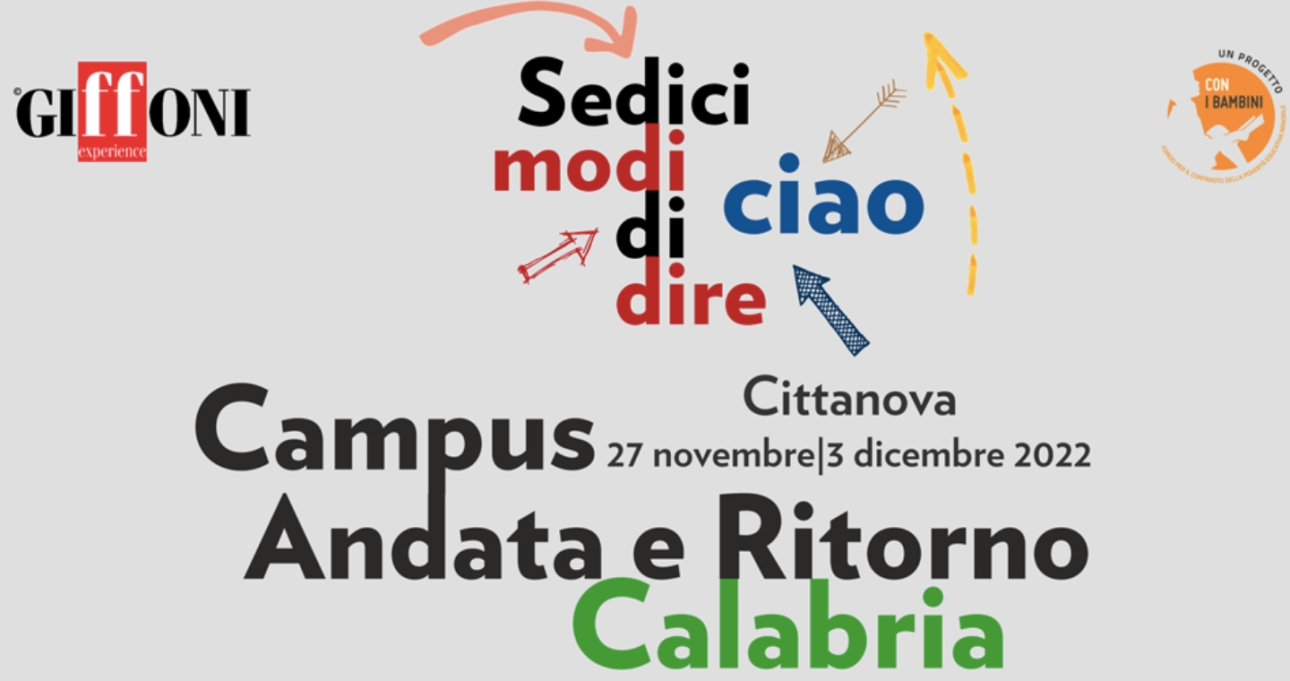 Digital, cinema, lab, impresa: dal 27 novembre al 3 dicembre Sedici Modi di Dire Ciao a Cittanova con il Campus - andata e ritorno Calabria